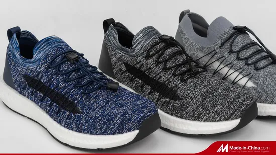 Hot Sale Flyknit Upper PU Outsole Sport Shoes